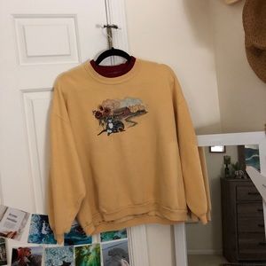 Cozy Fall Cat Crew Neck